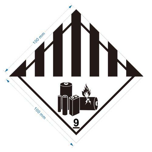 9類危險品標(biāo)簽尺寸