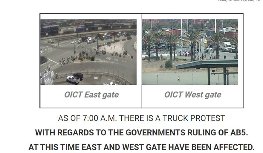 由于美國(guó)政府對(duì)的決策，此時(shí)奧克蘭碼頭東西大門(mén)都受到了影響。